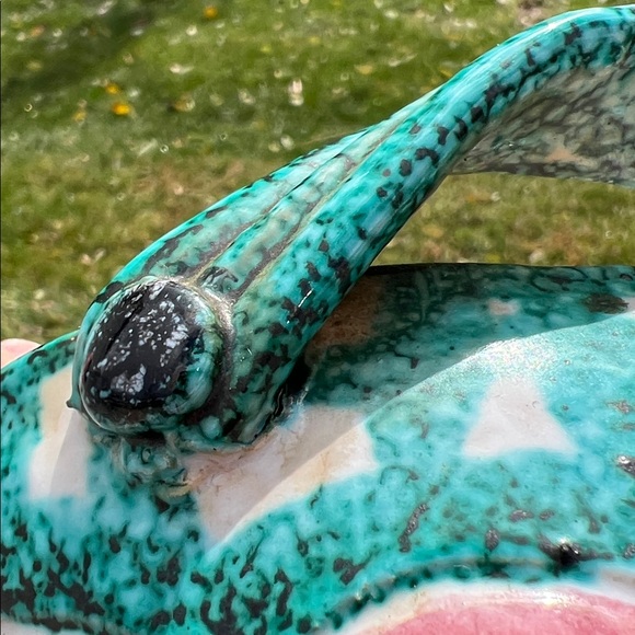 Vintage Bitossi Italian Fratelli Fanciullacci Floral Leaf Basket with Handles - Picture 16 of 16